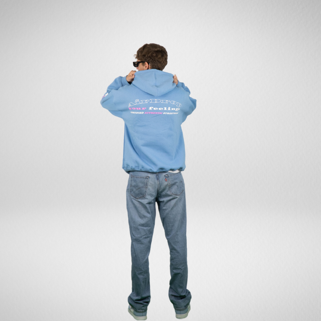 Heavy Hoodie Candy Cotton Blue