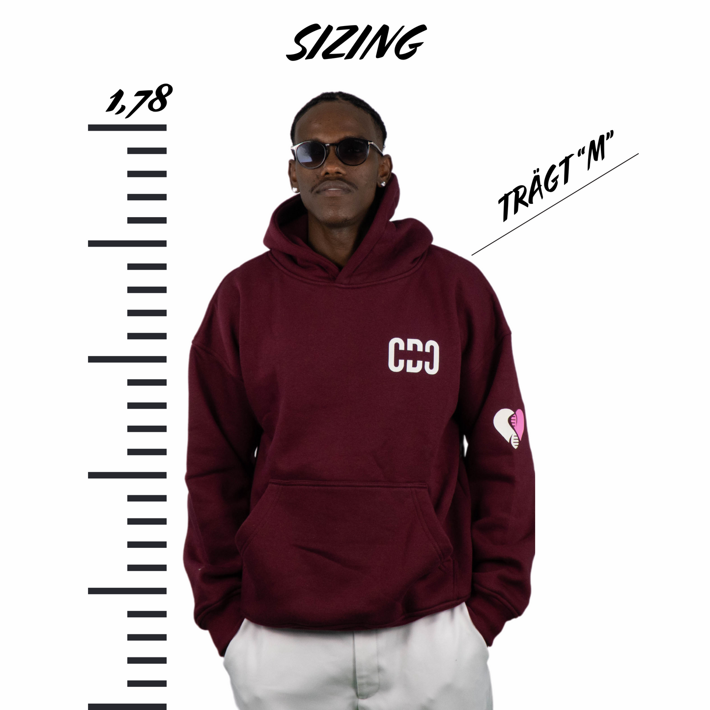 Heavy Hoodie Børdon Red
